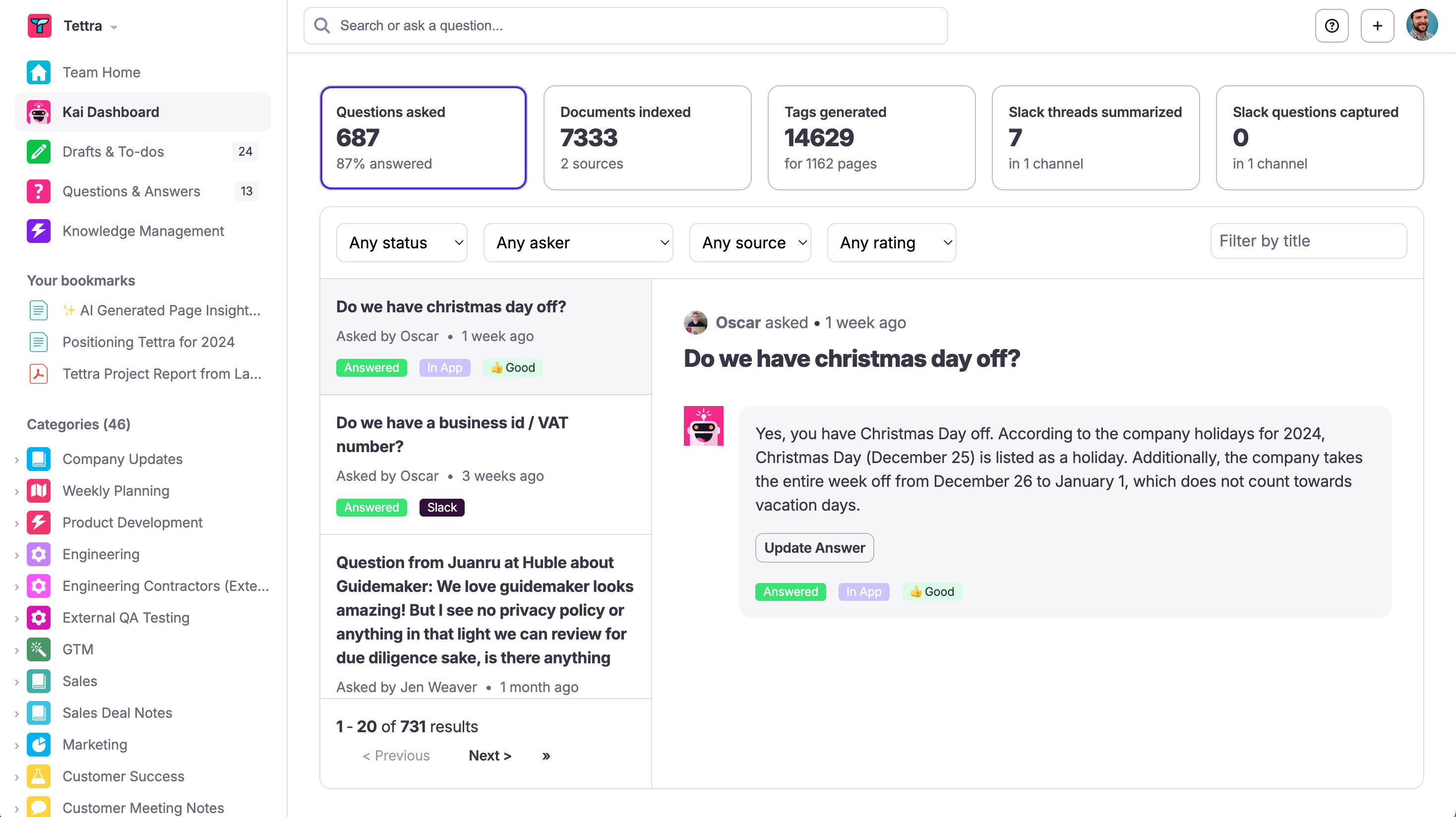 Kai Dashboard: See All AI Actions in One Place and Improve Performance